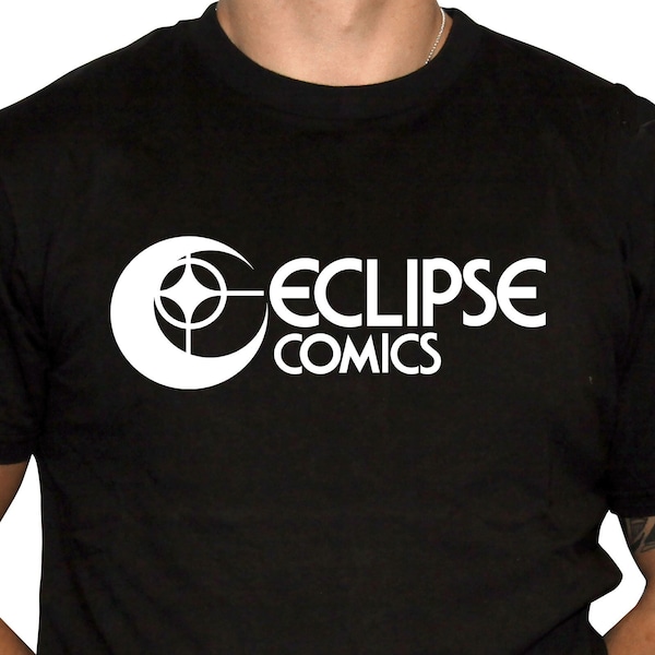 Eclipse Comics T-Shirt - Defunct Comic Book Publisher - 100% Preshrunk Cotton T-Shirt