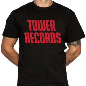 Tower Records Tee - Etsy Tower Records Tee - Etsy