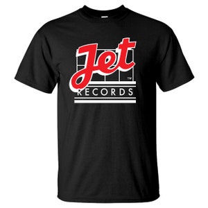 Jet Records Logo T-Shirt - Defunct Record Label - 100% Cotton Gildan Brand Shirts