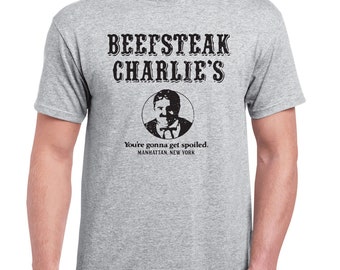 Beefsteak Charlie's T-Shirt - Defunct Steakhouse Restaurant - 100% Preshrunk Cotton T-Shirt