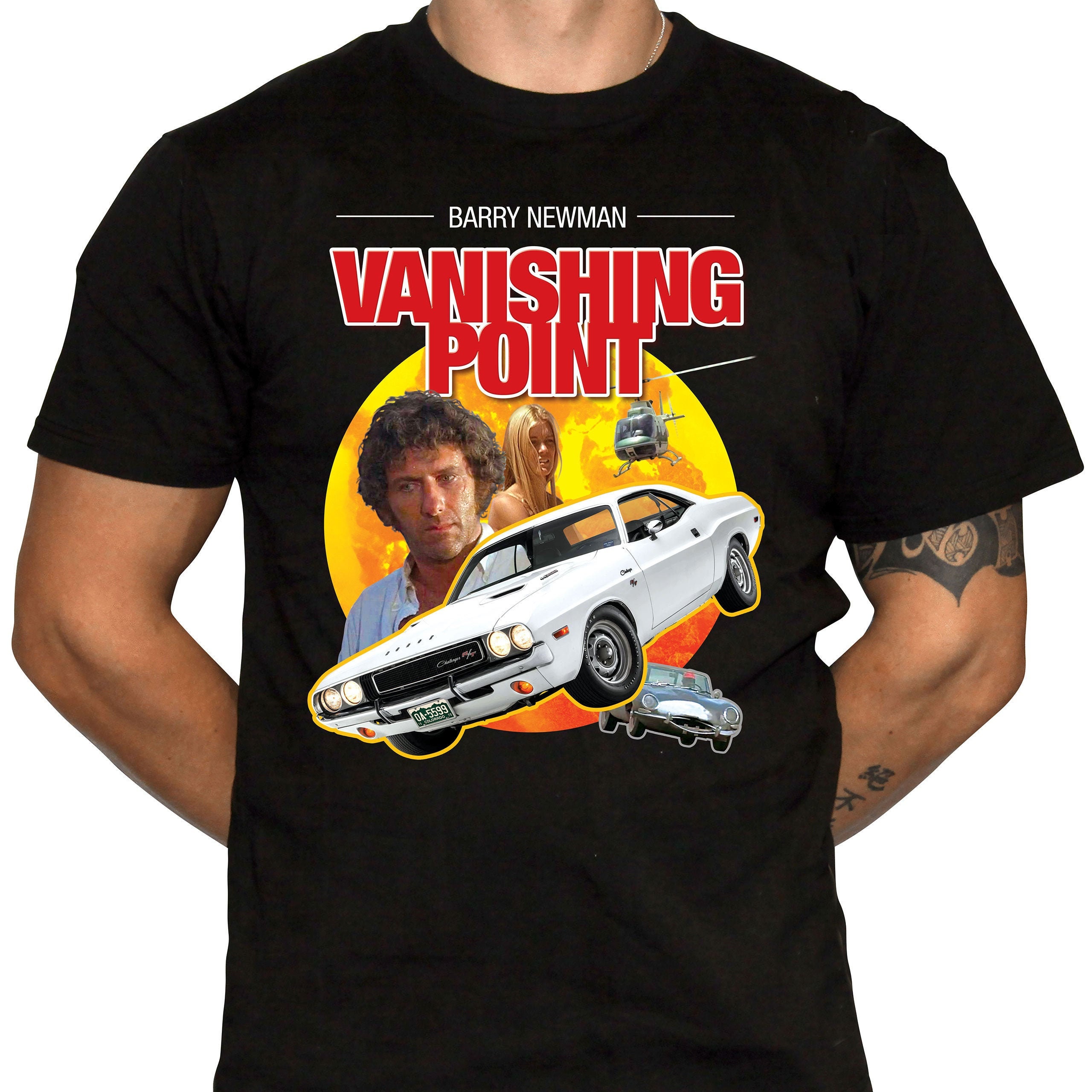 Vanishing Point T-Shirt - Cult Classic Car Movie - 100% Preshrunk Cotton T-Shirt