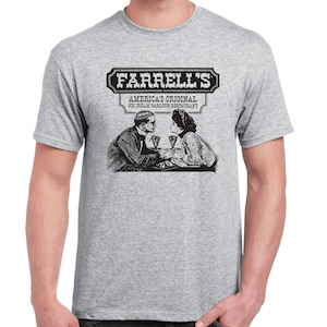 Farrell&#39;s Ice Cream Parlour T-Shirt - Defunct Family Restaurant - 100% Preshrunk Cotton T-Shirt