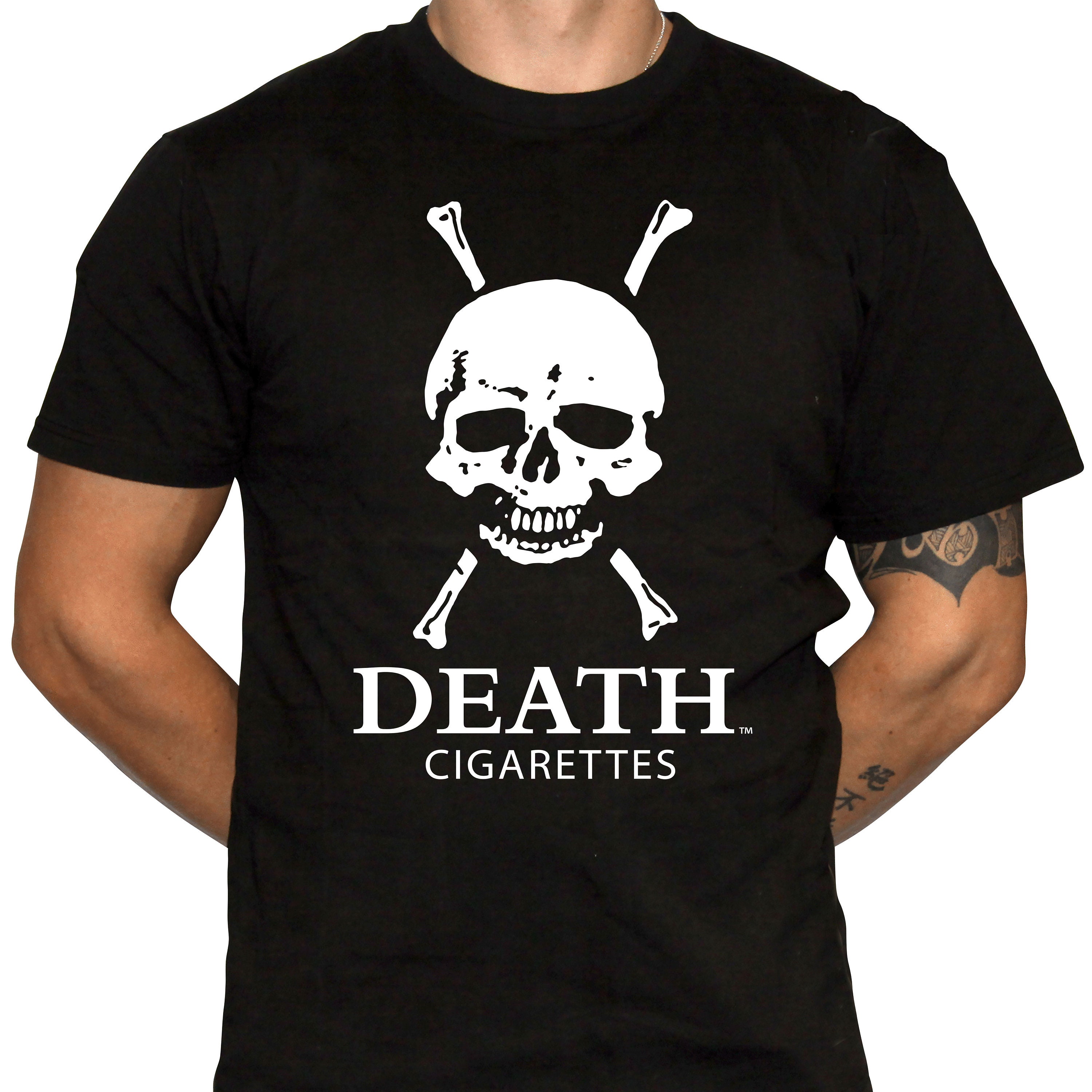 death cigarettes shirt Death Cigarettes Shirt Skull and Crossbones