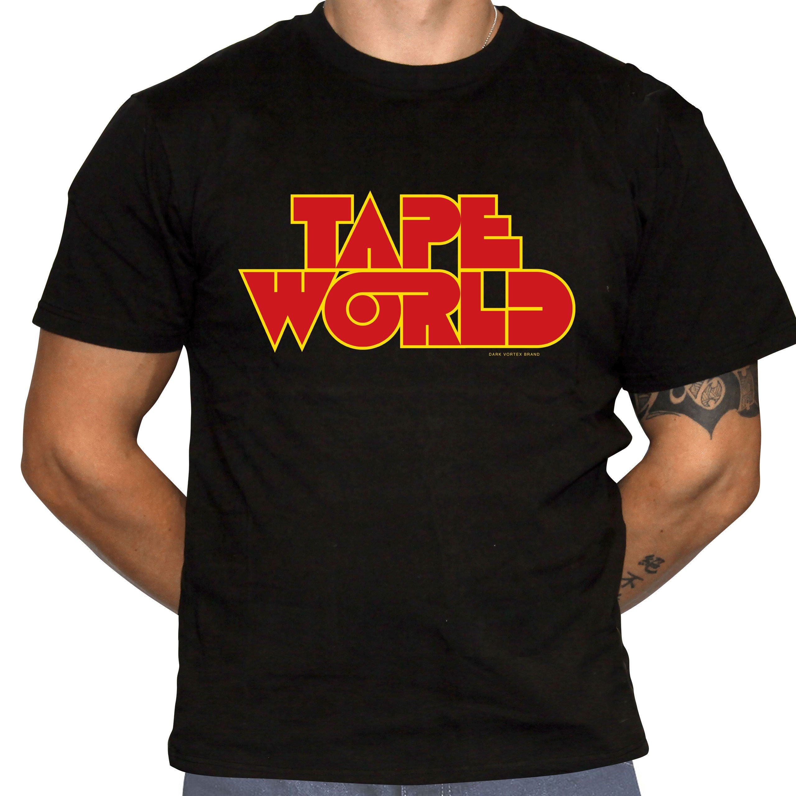 Tape World T-shirt - Defunct Music Store Logo - 100% Preshrunk