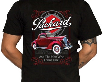 Packard Motor Company Shirt - Packard Coupe - Defunct Car Manufacturer - 100% Preshrunk Cotton T-Shirt