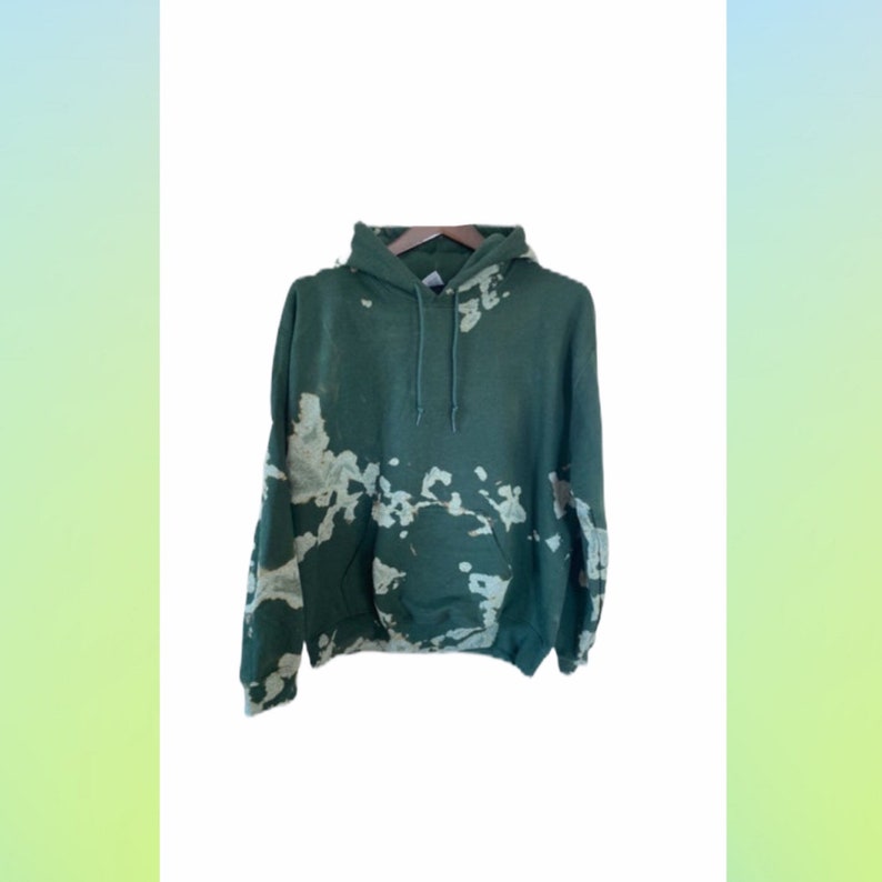 bleach dye hoodie