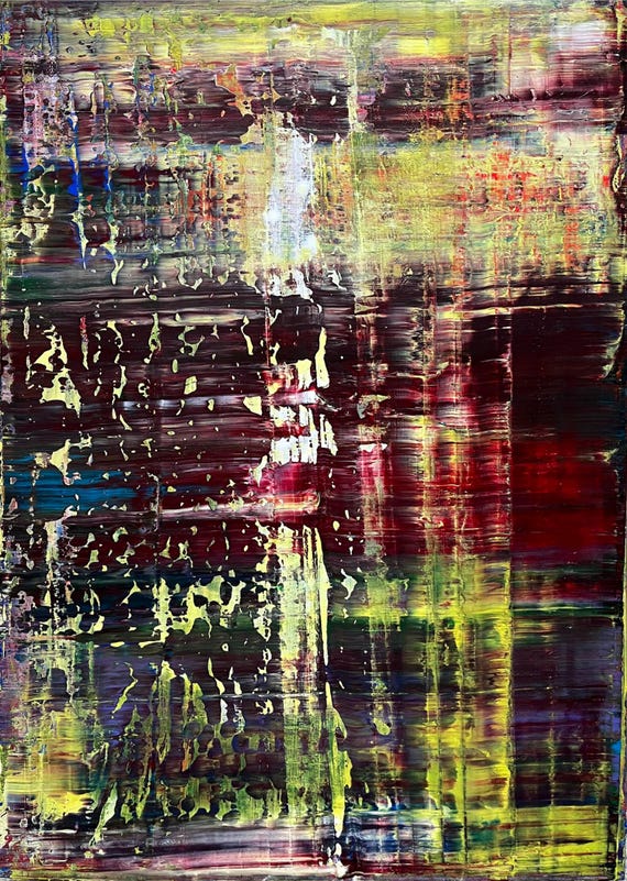 大型絵画デュオ絵画セット 100 x 70 cm 抽象現代カラフルモダンアート 