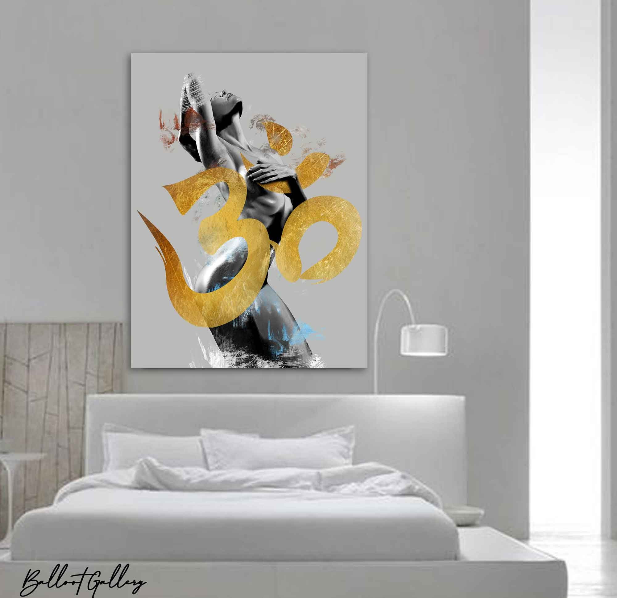 Om Persian Art Print Persian Modern Art Persian Wall Art Canvas Print