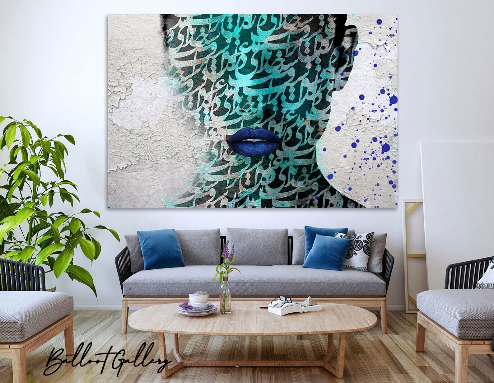 Persian Art Print Persian Modern Art Persian Wall Art Canvas Print