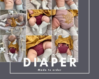 Drimi Wool Diaper Nappy Embroidery Personalized  Wrap Cover Windel Wolle Stickerei Otulacz Wełniany