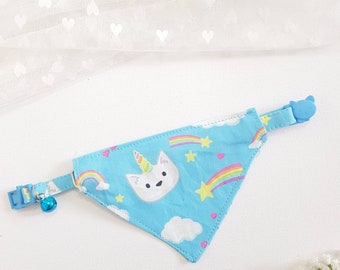 Bandana kattenhalsband met breakaway veiligheidsgesp, voor kitten volwassen kat kleine hond