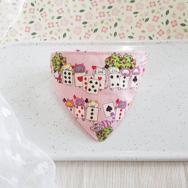 Card cat Bandana Cat Collar with Breakaway Safety Buckle for Kitten Adult cat Small Dog