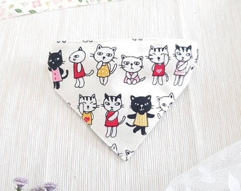 Kitten Bandana Cat Collar, Safety Breakaway Buckle, Small Dog