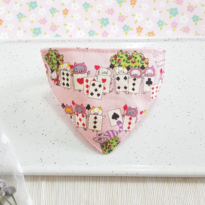 Card cat Bandana Cat Collar with Breakaway Safety Buckle for Kitten Adult cat Small Dog