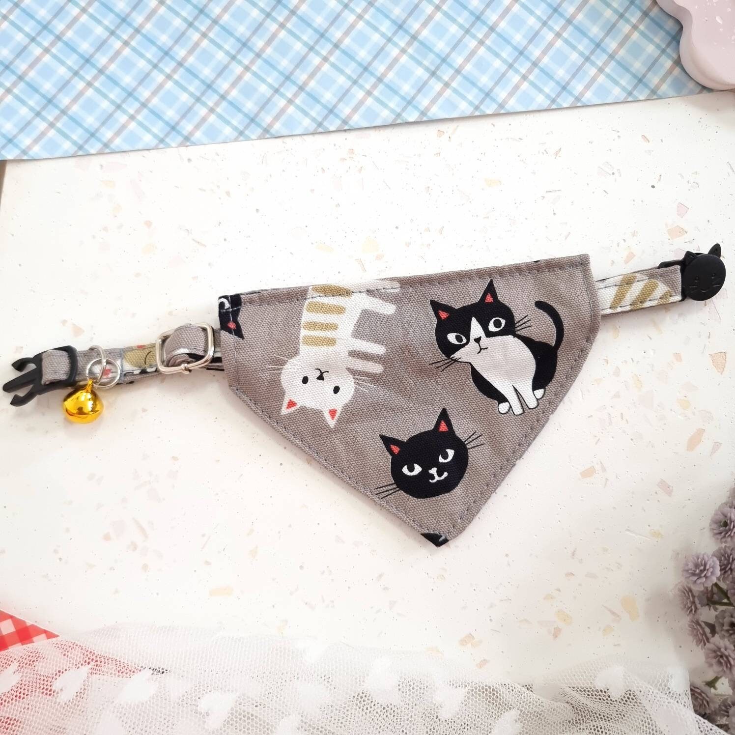 Cat Bandana Cat Collar with Breakaway Safety Buckle for Etsy