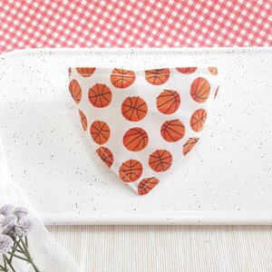 Basketball Bandana Cat Collar with Breakaway Safety Buckle , for Kitten Adult cat Small Dog image 2
