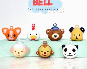 Cartoon Animal Pet Collar Bell: Cat, Dog, Chick, and More