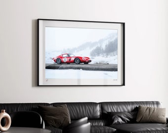 Photographie de la Ferrari 250 GTO de 1963 par Vincent Martin • Impression de photographies d'art • Art mural encadré ou non