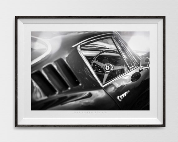 Fine Art Car Photography Print in Black and White of a Vintage Ferrari 275  Classic Car, Automotive Wall Art and Ferrari Christmas Gift - Etsy