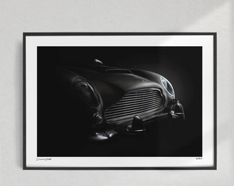 Aston Martin DB5 de 1964 • Tirage photographique d'art • Signée par l'artiste • Oeuvre d'art encadrée ou non