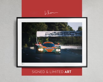 1991 Mazda 787B au Mans, Fine Art Photography Wall Art, Framed Le Mans Photo, Signé par l’artiste, Affiche en édition limitée