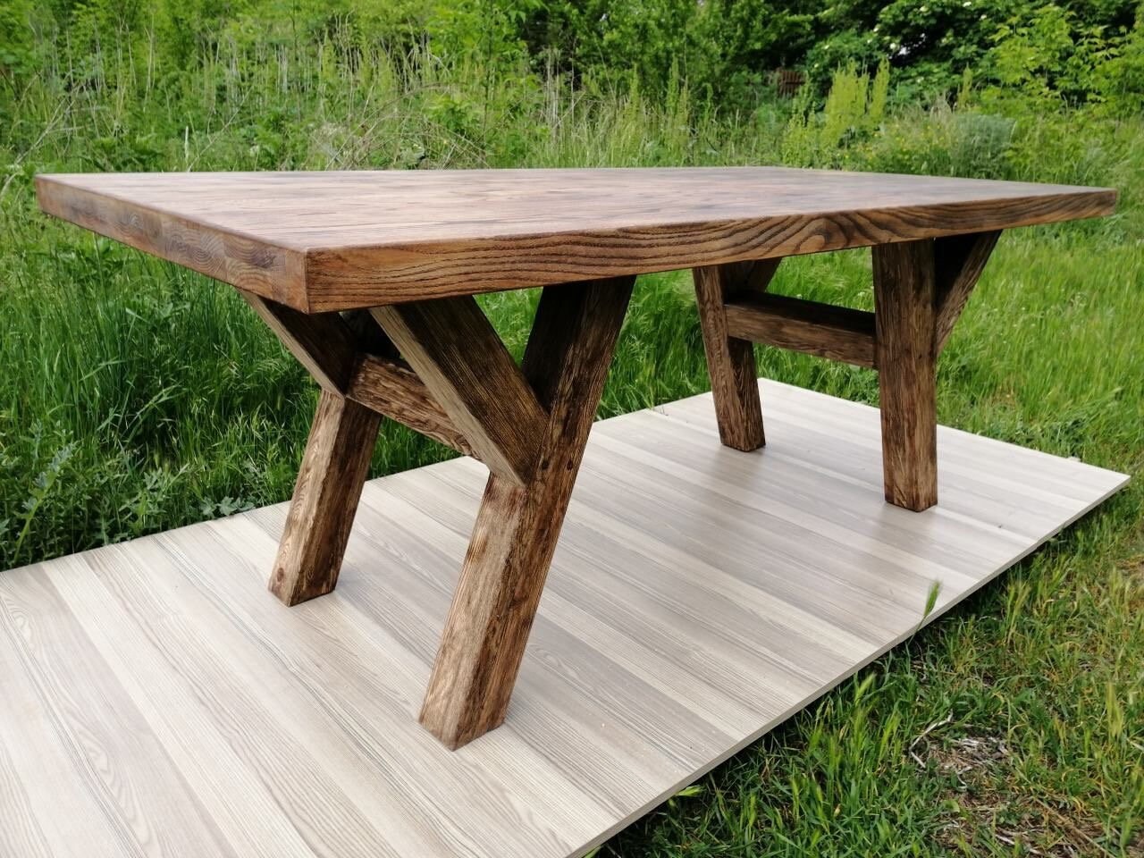 Massive Dining Table Wood Chêne Canadien