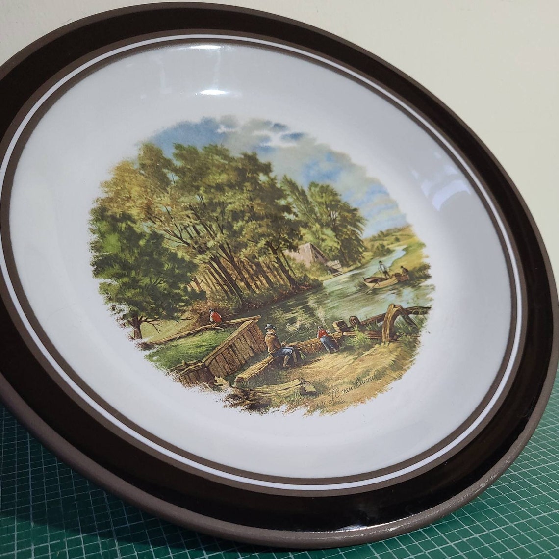 Vintage Hornsea England Pottery Lancaster Vitramic 25cm Dinner Etsy