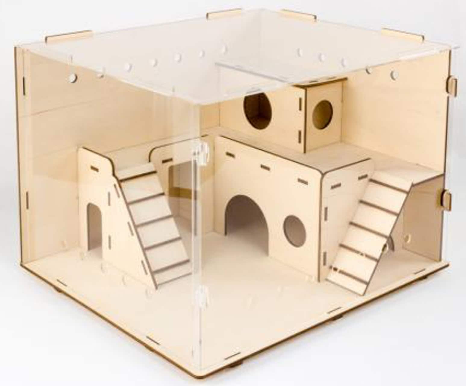 Hamster house wooden house for Rodents Hamster cage Etsy