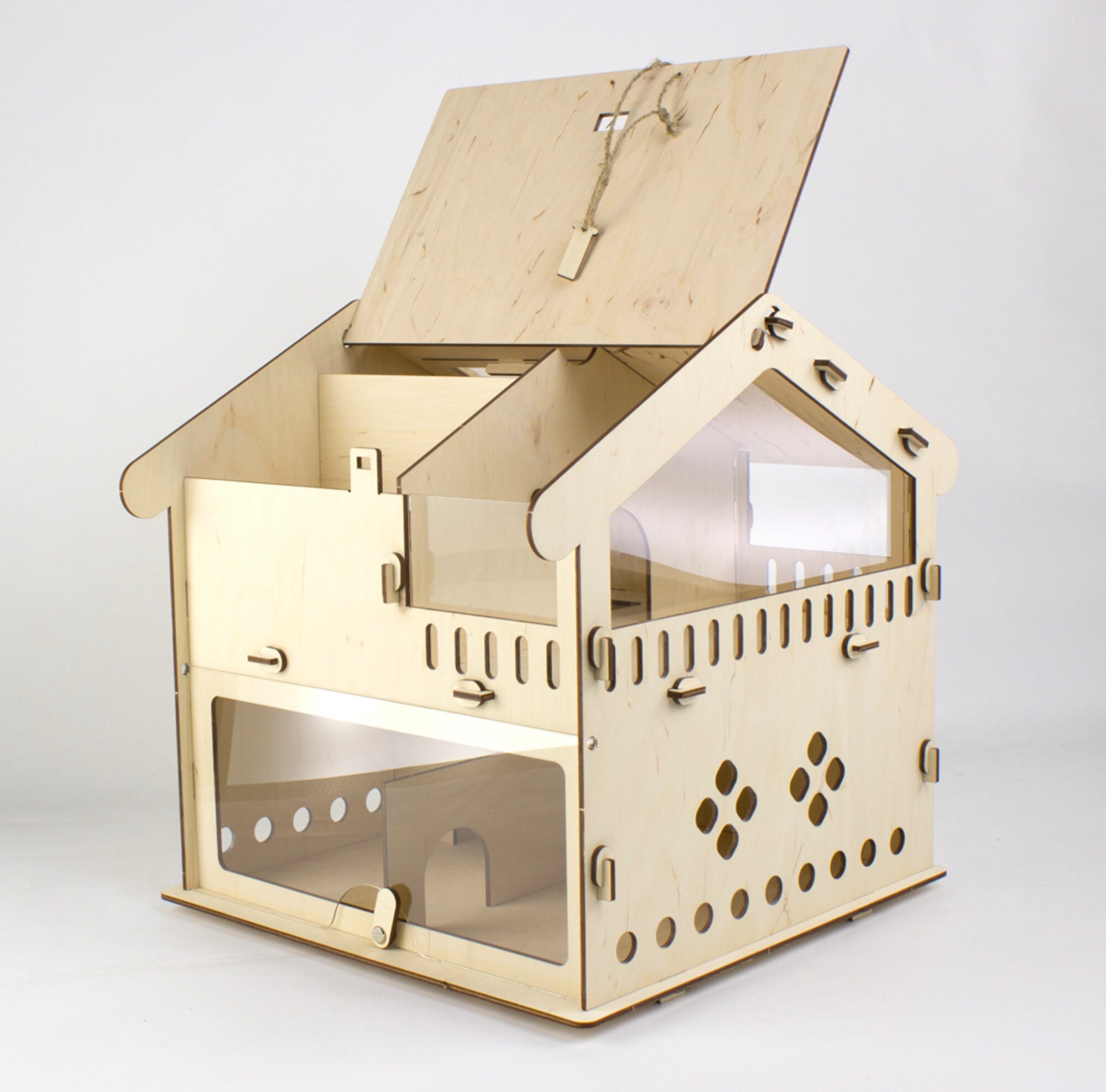 Hamster house wooden house for Rodents Hamster cage Hamster Etsy