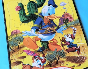 1960 Disney's Donald Duck Frame Tray Puzzle by Whitman Publishing