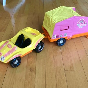 Yellow barbie camper hot sale
