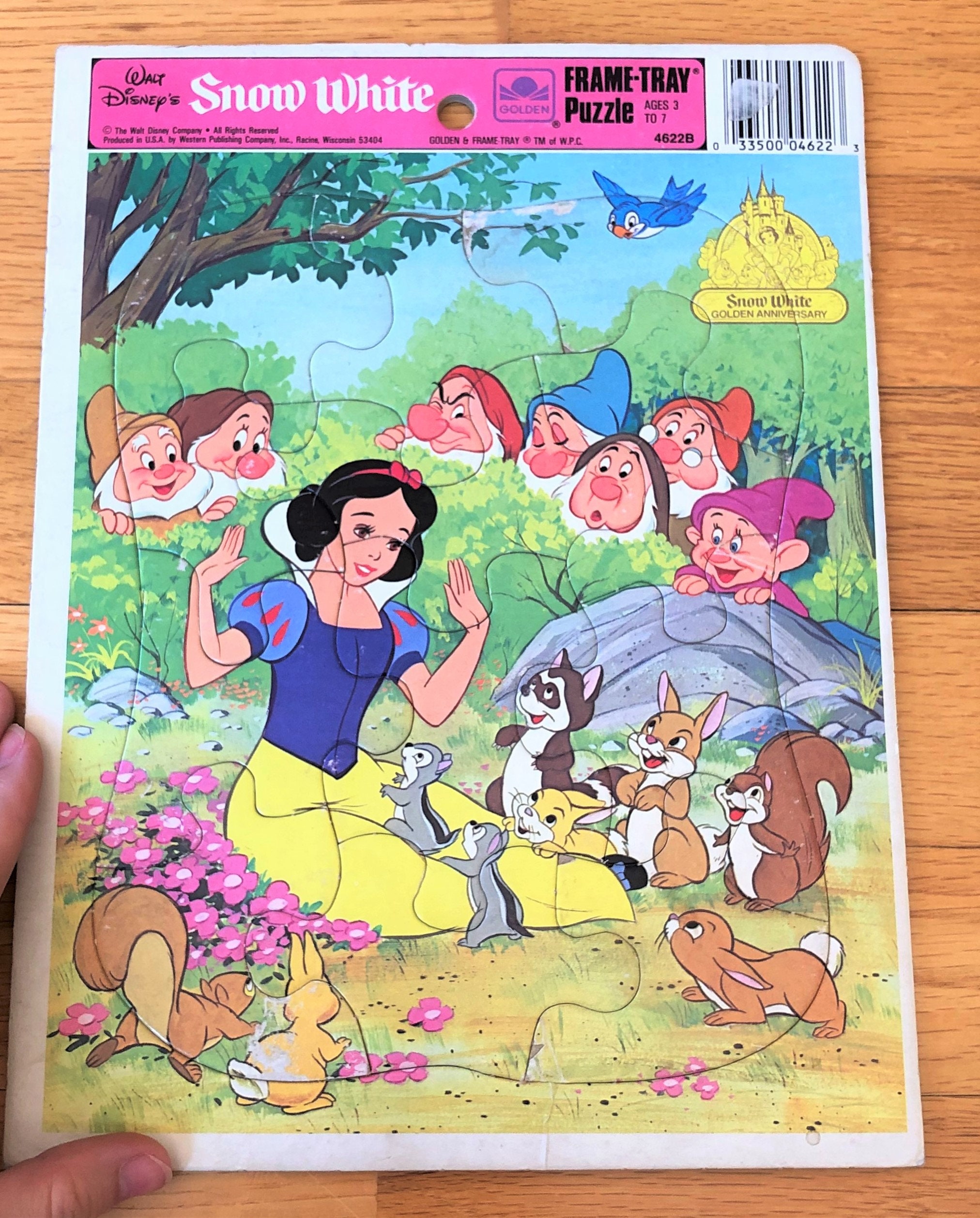 Vintage Disney's Snow White and the Seven Dwarfs Frame Tray Puzzle by ...