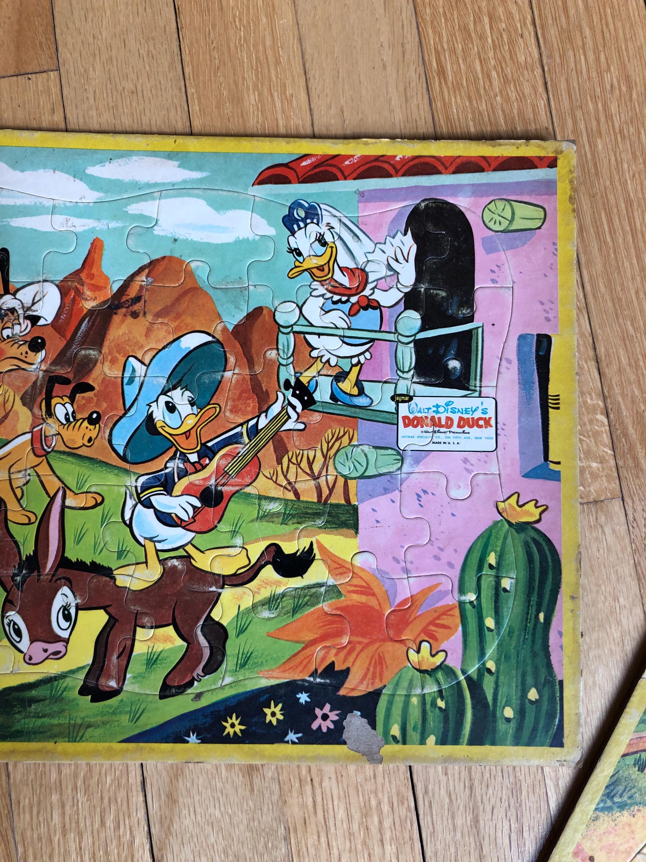 Vintage Walt Disney Puzzles Western Theme With Mickey, Goofy, and
