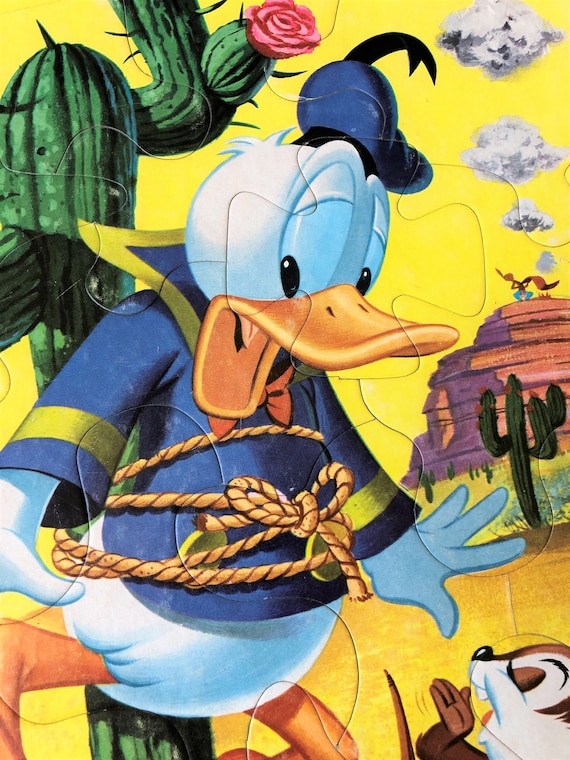 1960 Disney's Donald Duck Frame Tray Puzzle by Whitman Publishing