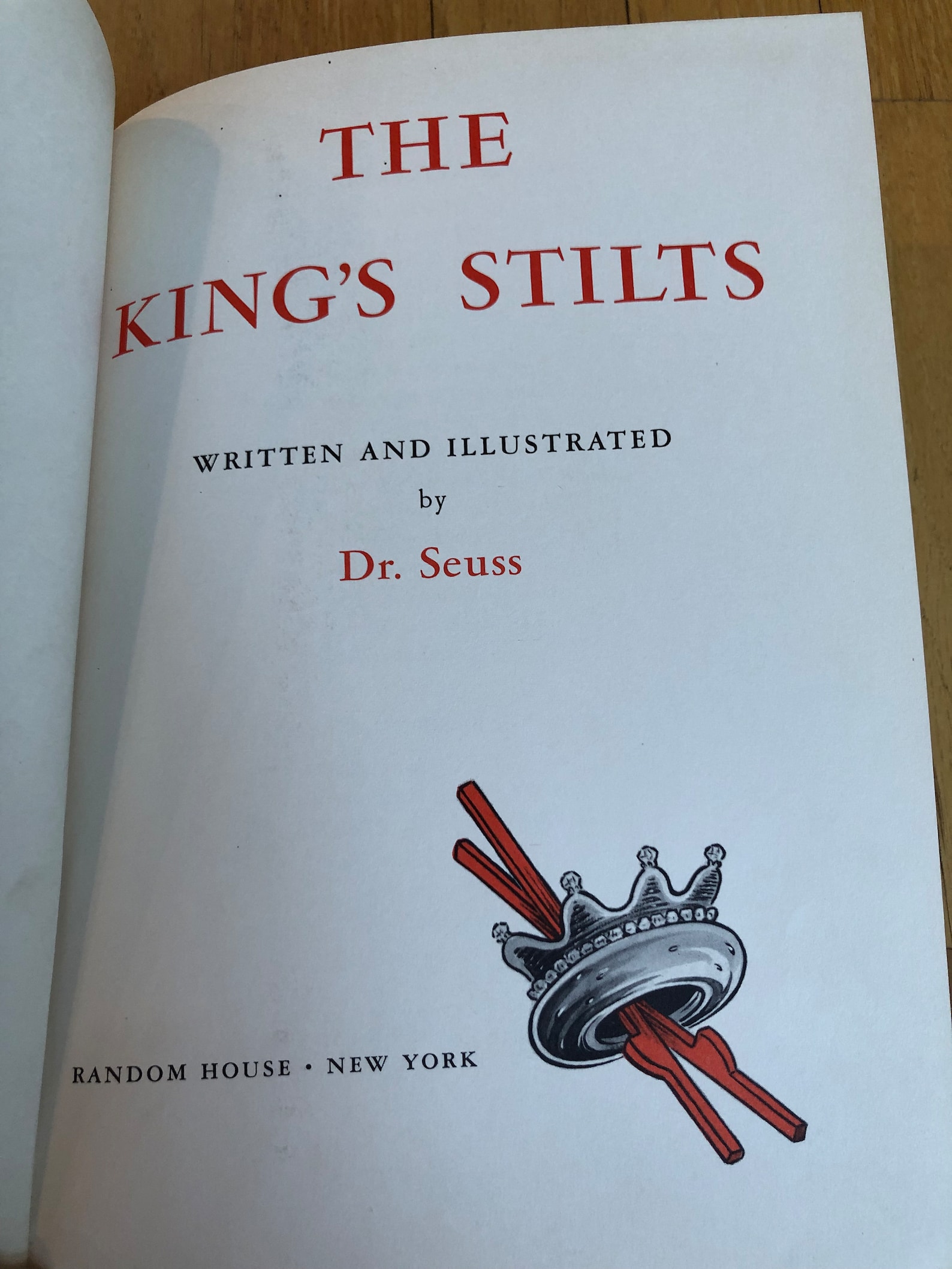 RARE 1939 First Edition “the King’s Stilts” Dr. Seuss Large Hard Cover ...