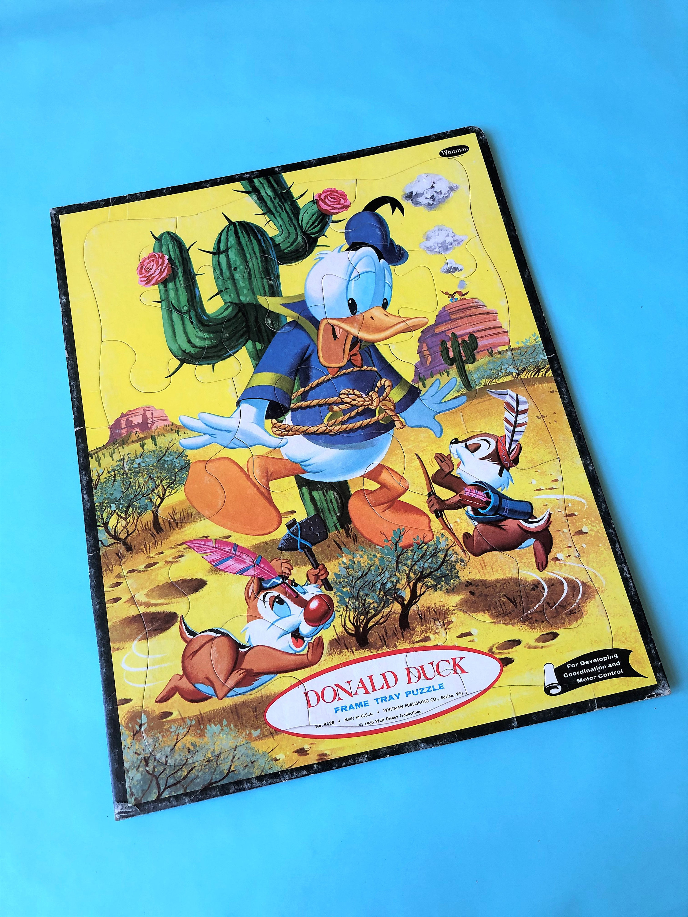 1960 Disney's Donald Duck Frame Tray Puzzle by Whitman Publishing