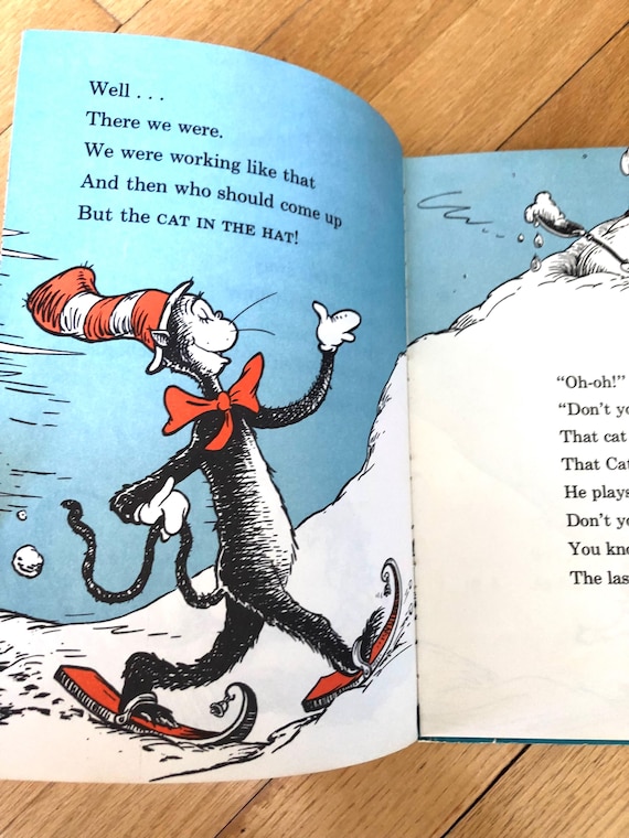 1958 “the Cat in the Hat Comes Back” Dr. Seuss Hard Cover Book - Etsy