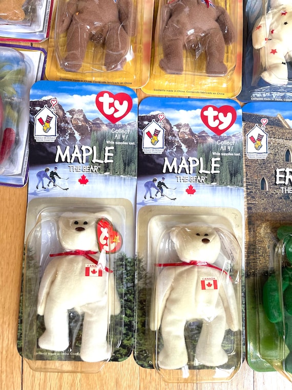 LARGE LOT 1999 Mcdonalds TY Around the World Beanie Babies With