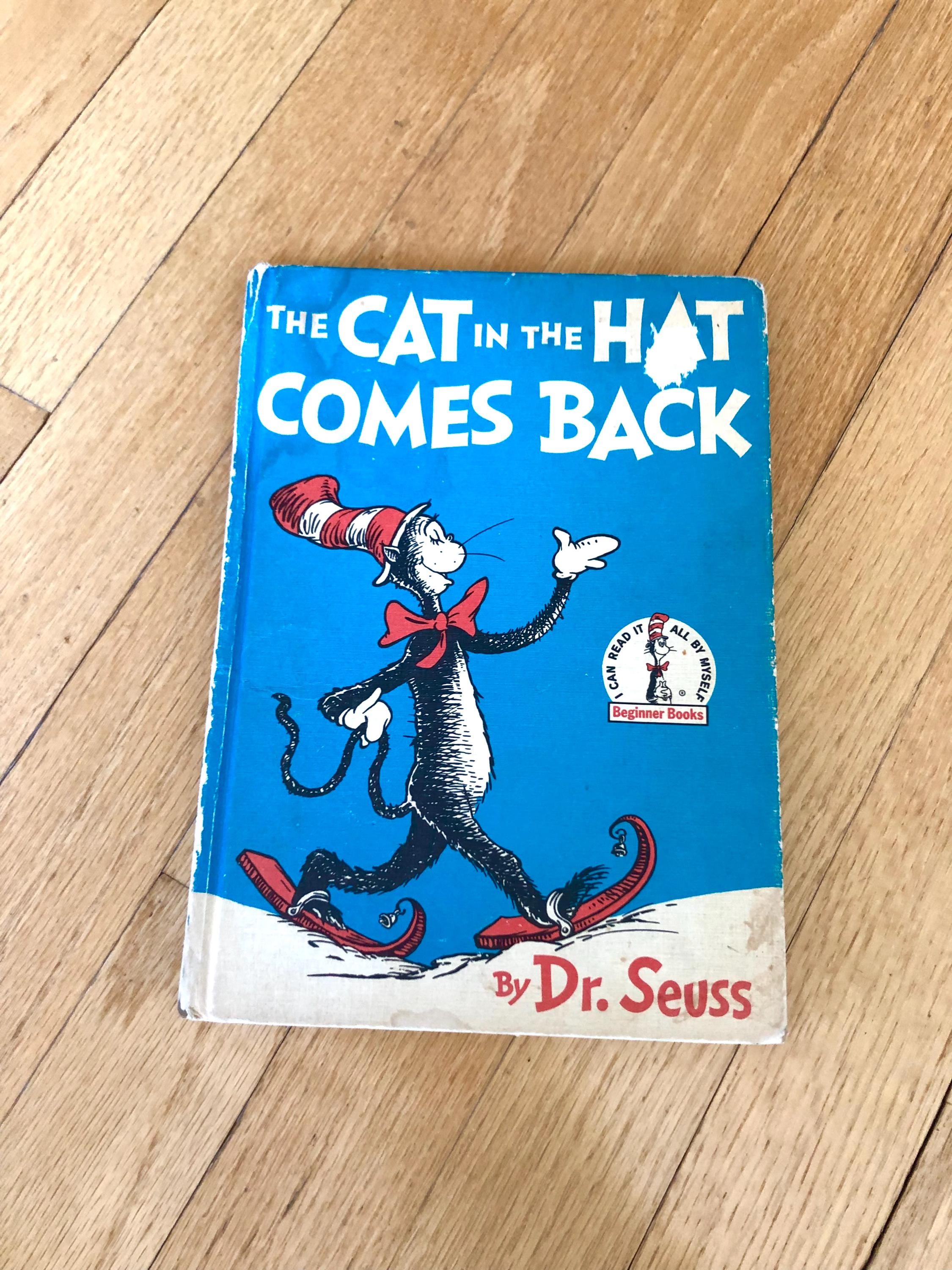 1958 “the Cat in the Hat Comes Back” Dr. Seuss Hard Cover Book - Etsy