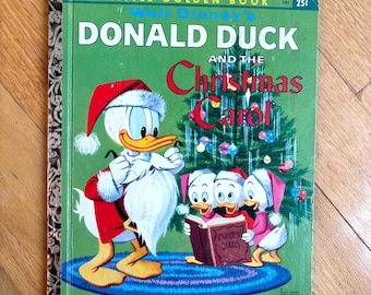 Vintage 1960 Walt Disney’s “Donald Duck and the Christmas Carol” Little Golden Book
