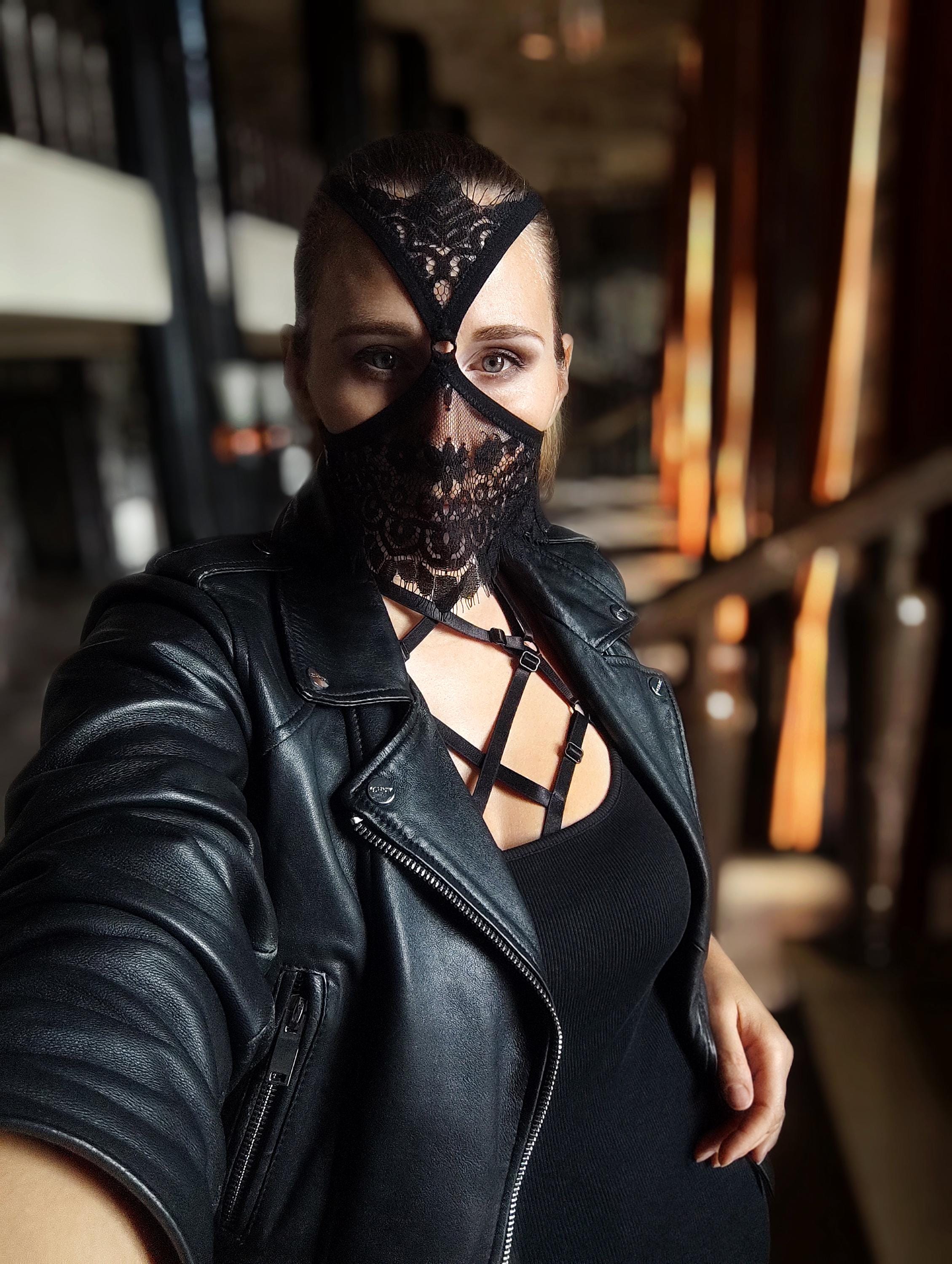 Latex Transparante Zwarte Kousen,Rubberen Kousen voor Vrouwen,Maskerade Feest Kostuums Accessoires Handgemaakte M