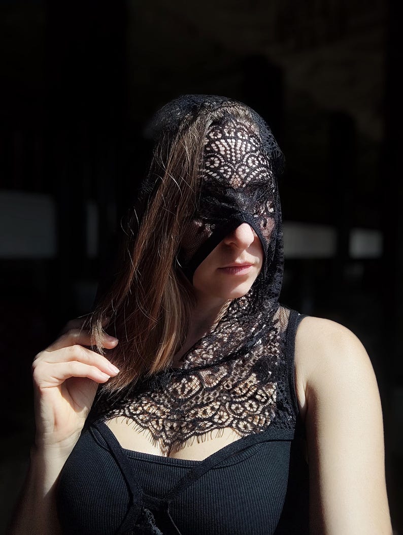 Mask Pole Rave Handmade Mask,lace Mask,rave Mask,pole Dance,balaclava,gothic Mask ...