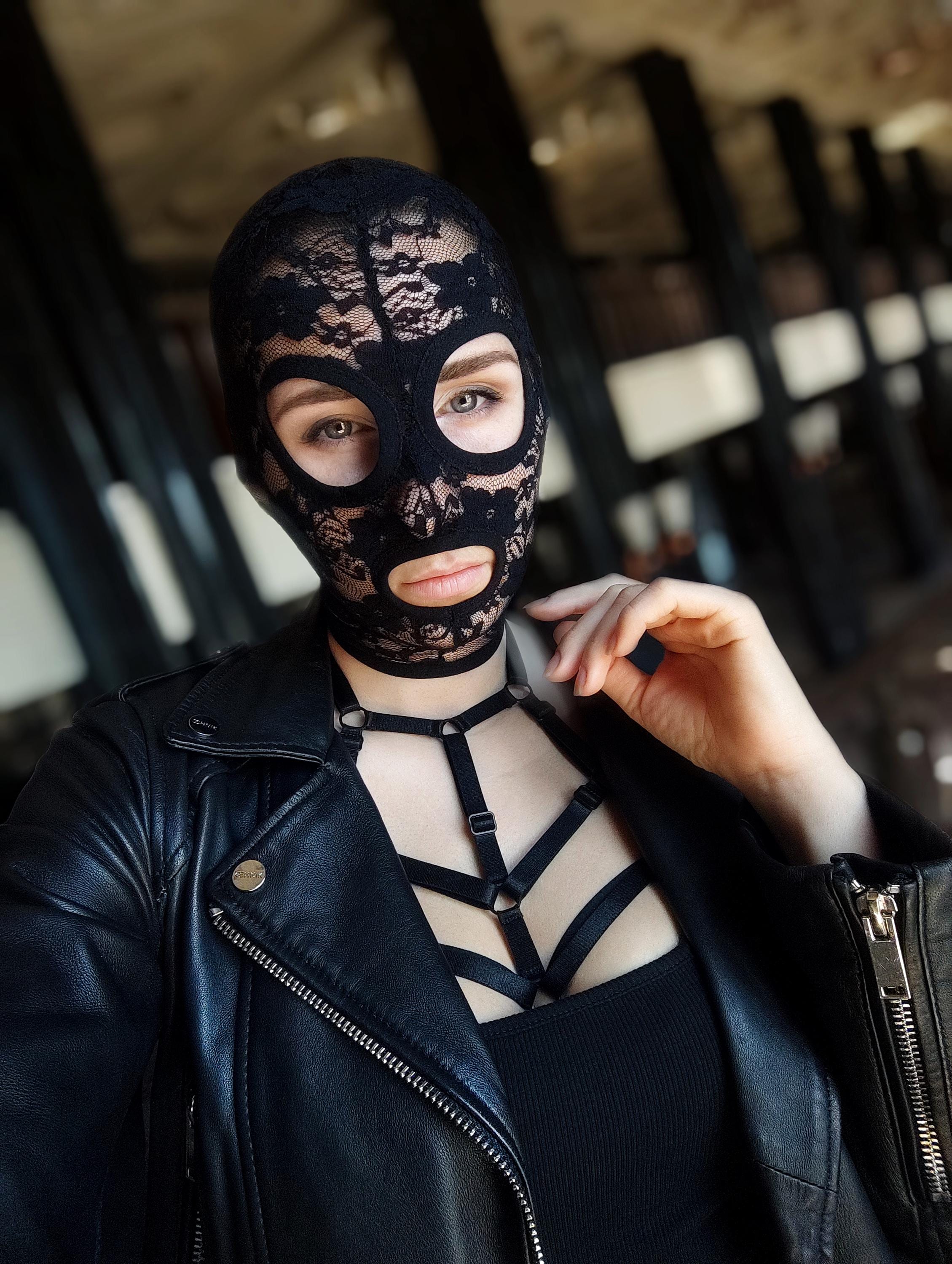 Mask Pole Rave Handmade Mask,lace Mask,rave Mask,pole Dance,balaclava,gothic Mask ...