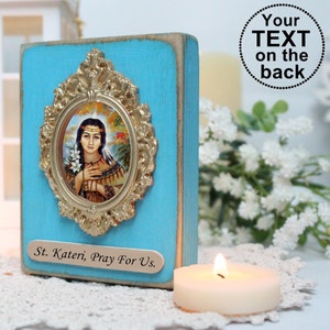 Icône Sainte Kateri, Sainte Kateri Tekakwitha, mur d&#39;art religieux, cadeau religieux