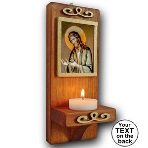 St John Baptist, Saint John icon, Baptism gift boy,  christian icon, communion gift, religious gift