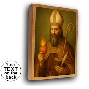 Augustine of Hippo, Saint Augustine, St Augustine, spiritual gift, home altar decoration, gift for a priest
