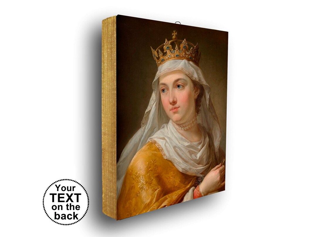 Icon of Saint Jadwiga, Queen of Poland, St Hedwig of Poland, Polish Quen Etsy