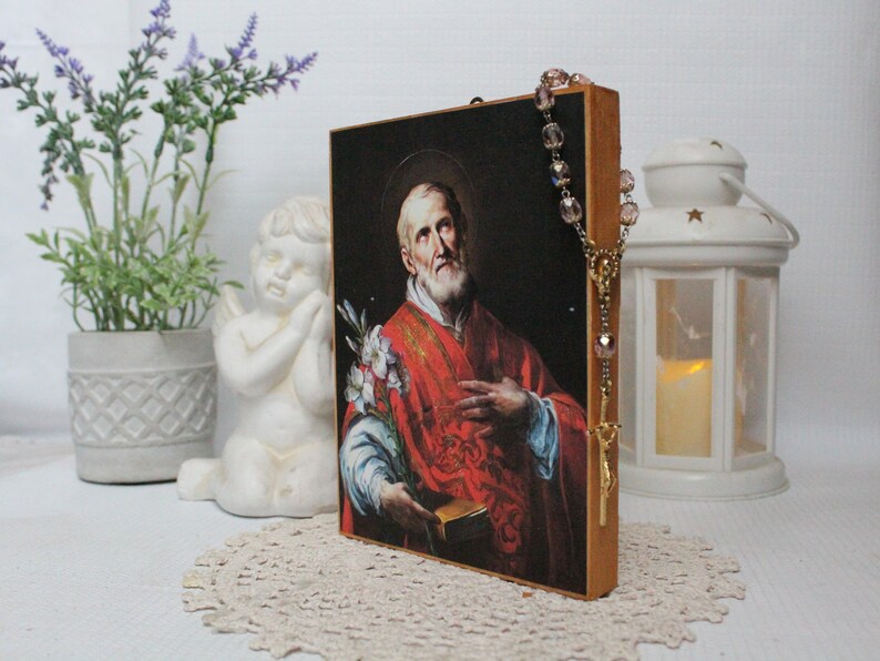 Saint Philip Neri St Philip Neri Icon on Wood Third Apostle Etsy