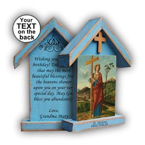 Saint Helena, St Helen, saint art, catholic shrine, religion gifts, catholic altar