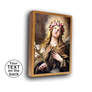 St. Rosalia van Palermo, Saint Rosalia, religieus geschenk, religieus icoon,